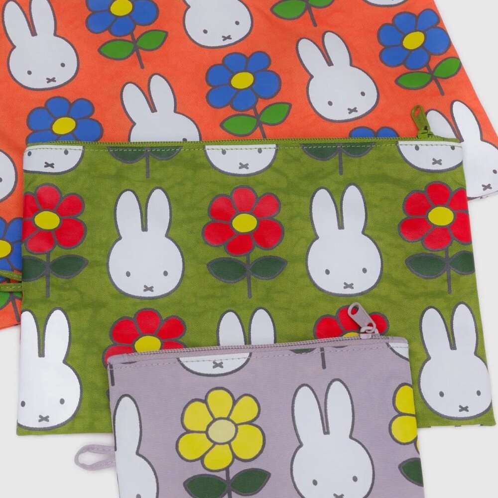 NWOT Baggu Go Pouch Medium - Miffy (Green Juice) - Picture 4 of 6
